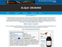 Tablet Screenshot of eliquid-database.com
